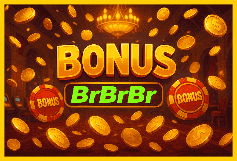 Imagem promovendo bônus BRBRBR com recompensas imperdíveis.