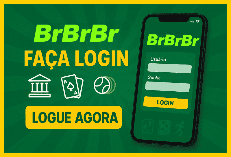 Imagem destacando login seguro na BRBRBR para novos usuários